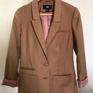 H&M Tan Structured Blazer